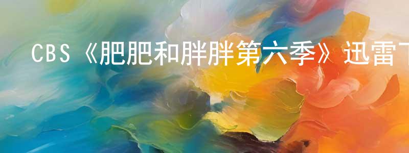 CBS《肥肥和胖胖第六季》迅雷下載/在線觀看/百度云-都市/情感-美劇天堂 陳本生的blog